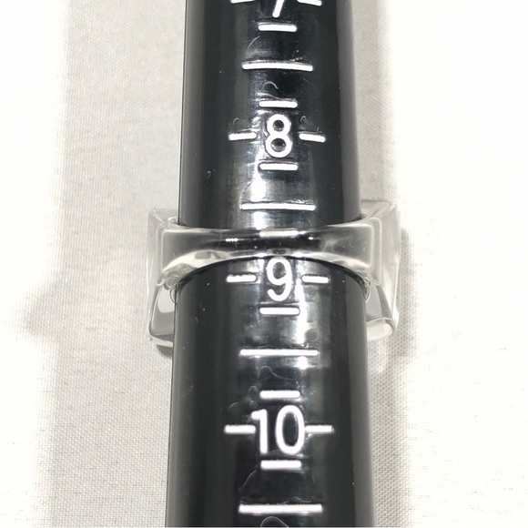 EARRINGS & RING SET - Earrings clear rock look w/ Silver-tone beads. Ring clear. - Picture 12 of 16